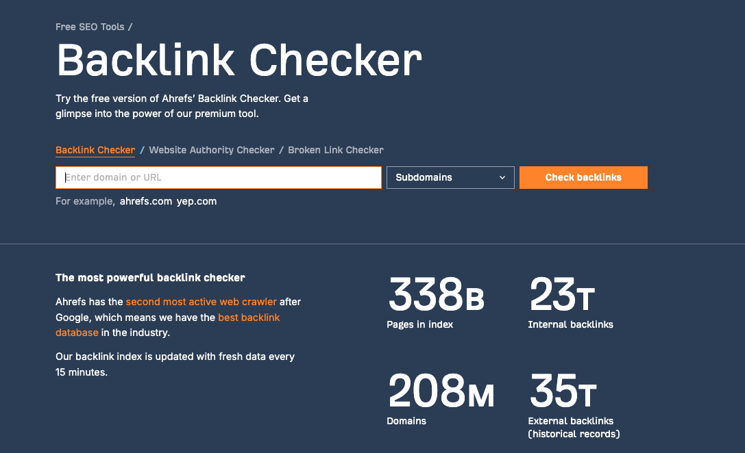 Backlink Checker