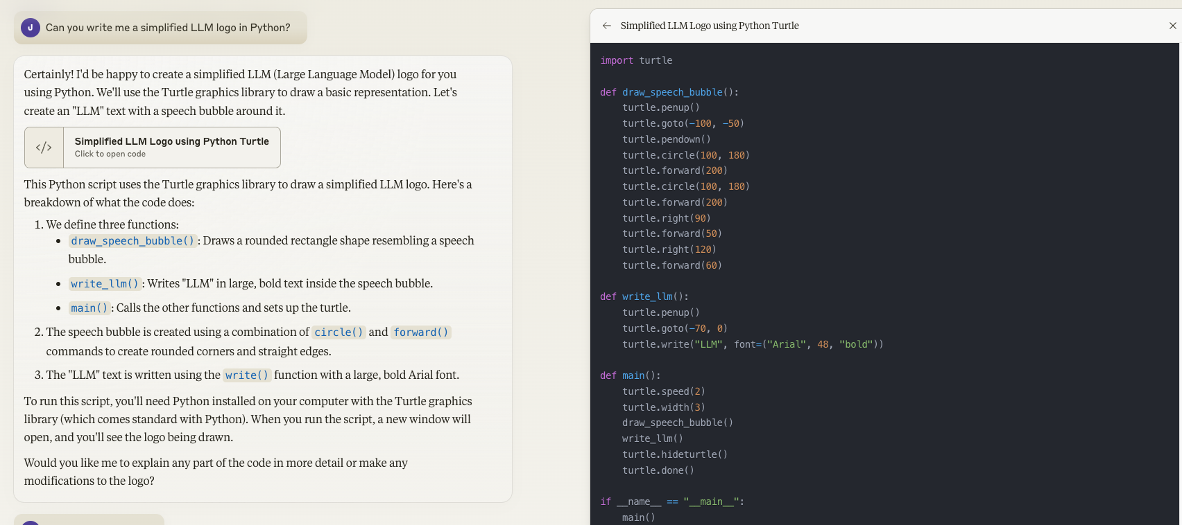 Claude Artifacts Example